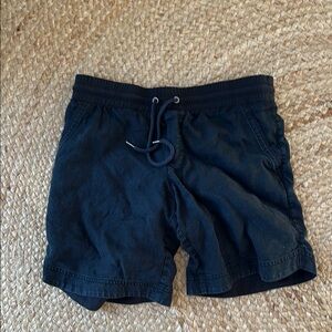 Athleta Linen Shorts Women’s Size 6 | black Mid Rise Drawstring